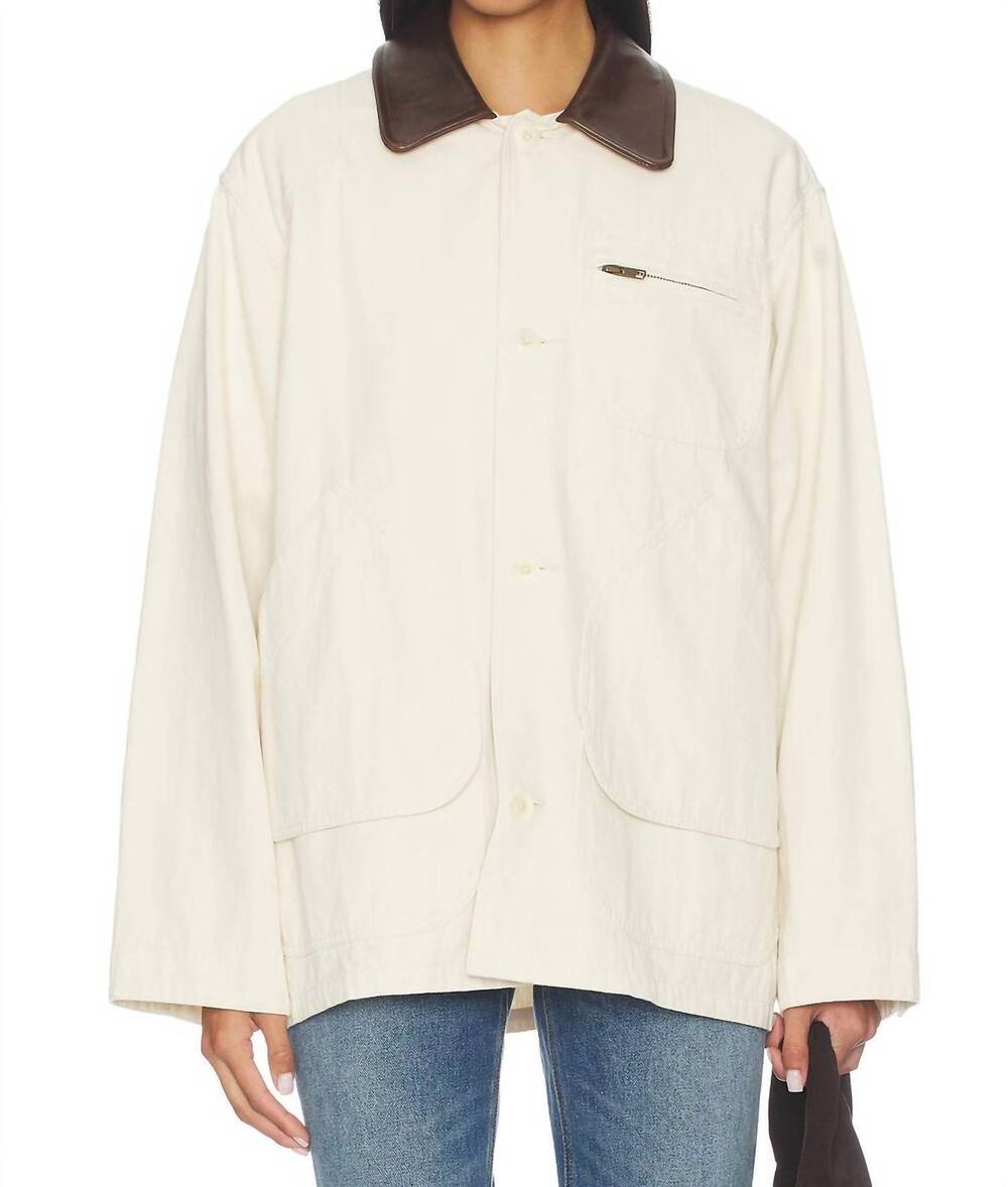 NEW THE GREAT. barn jacket in natural